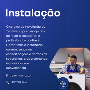 O melhor serviço de Instalação de Máquinas de Lavar e Secar