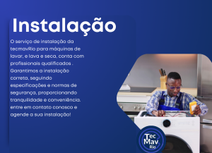 O melhor serviço de Instalação de Máquinas de Lavar e Seca